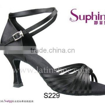 Suphini Black Practice Latin Dance Shoes Alibaba Sale