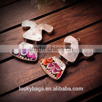 Chinese style embroidery pendant ethnic cloth style pendant