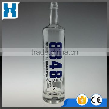 750ML CLEAR GLASS BOTTLE FOR VODKA WIHT PERSONALISED LABEL