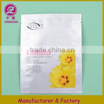 Professional aluminum laminated plastic bag for women beauty mask