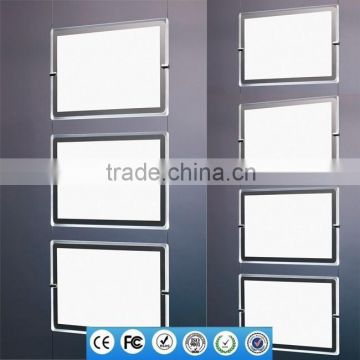 Led Window Display Acrylic Cable Kits System Signage for Real Estate