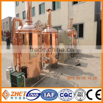 Small red copper brewery equipment,China made beer equipment with CE/ISO.