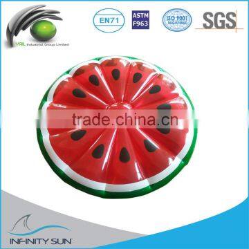 2016 new hot inflatable watermelon shaped floating mattress