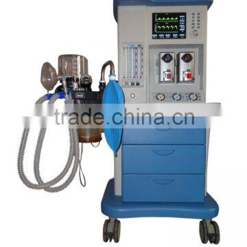 CE approved 10.4 inch color TFT screen Trolley Anesthesia Machine apparatus with Evaporator