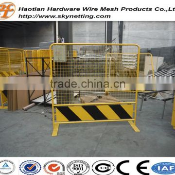 singapore style Yellow Powder coated temporary barrier (High quality and low price)