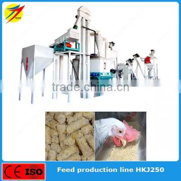 Complete chicken poultry feed producing line for goats