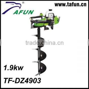 49cc Gasoline garden tool earth auger machine with Metal Driller