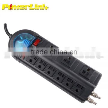 H50188 211-PT9TBK Black UL-Listed 9 outlet power strip/electric outlet