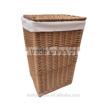 genuine natural square wicker laundry basket with lids