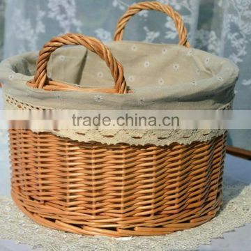 some wonderful wicker storage baskets /furit basket/ bread basket
