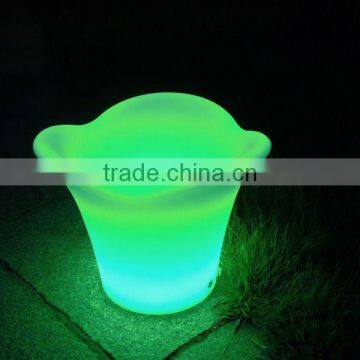 Home and garden decorative high quality shinning led plastic wedding planter