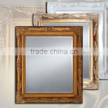 Vintage ornate hot sell art decor style framed wood mirror