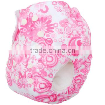 Beautiful Infant Girl Cloth Diaper Flower