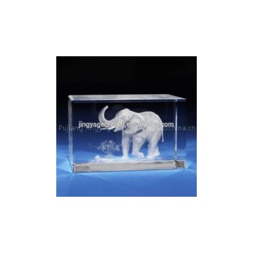Elephant 3D Crystal