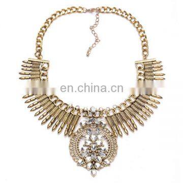 hot selling cheap vintage fashion statement chunky necklace for women in 2017