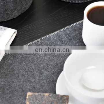 High Quality best seller Gray square absorbent wool Felt place mat