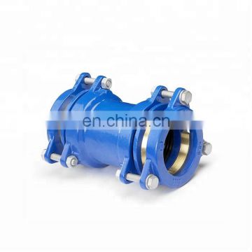 pipeline products ISO2531 PN16 ductile cast iron restrained coupling for HDPE pipe