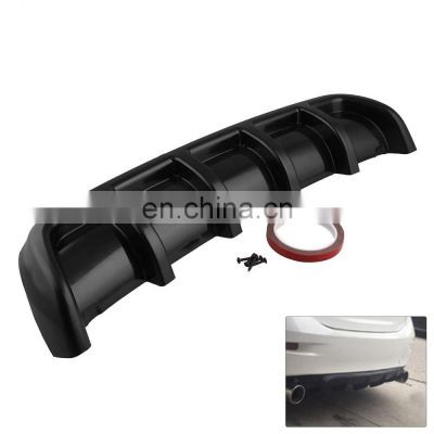 Universal Black Car Rear Bumper Body Kit Shark Chin Spoiler Lip Diffuser Trim Cover AF-ZLB04C67