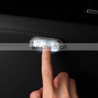 Car LED Touch Lights Wireless Interior Light Auto Roof Ceiling Reading Lamps USB Charging Car lighting reading lamp