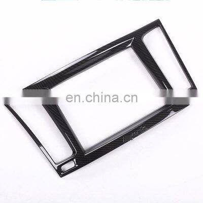 Interior Navigation box Frame Cover Trim For Maserati Levante 2016 Car-Styling Plastic Carbon Fiber Color Accessories Newest