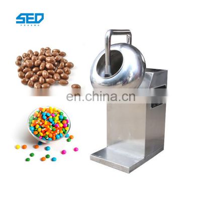 Long Service Life Small Scale Candy Peanut Chocolate Coating Machine