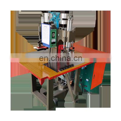 Used Double Head PVC TPO Leather Logo High Frequency Embossing Welding Machine