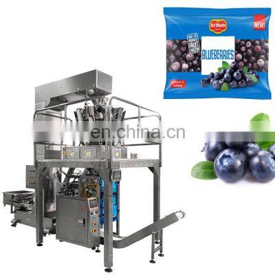 High Speed Vertical Frozen Food Vegetable Packing Machine Automatic Fresh Fruit Blueberry Packing Machine