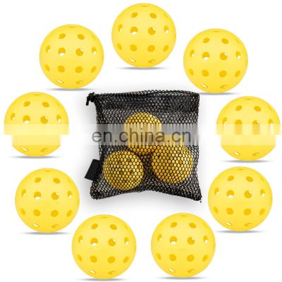 Hot Selling 40 Holes 74mm 26g Rotational Molding and Integrated molding Franklin X Pickleball Balls