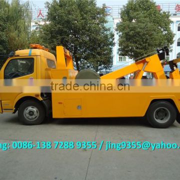 China wrecker tow truck manufacturer, 5 ton DFAC rotator tow trucks on sale in Saudi Arabia