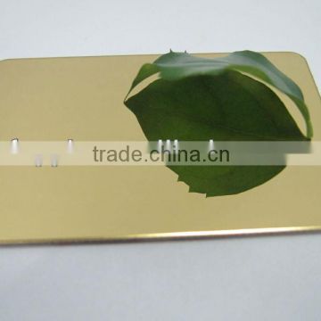 Gold Mirror Stainless Steel plates For Decoration