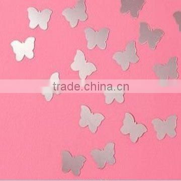 small silver butterfly shape acrylic decorative wall Mirror sheet
