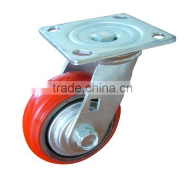 4" PU Caster wheel (Cast iron - pu ) miedium heavu duty
