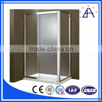 ISO9001 standard high quality aluminum profile for glass shower door