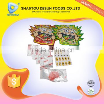 Mix fruit flavor rock pop candy sweet with nail sticker