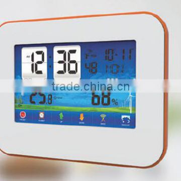 Touch screen LED alarm clock with temperature S636CS meet CE and RoHS