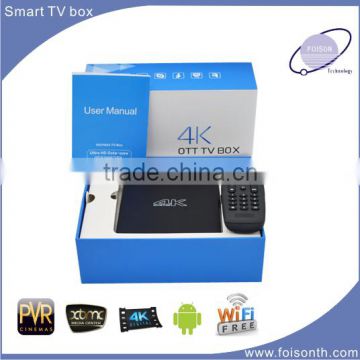 Foison Rockchip RK3368 Octa-core 4K Smart Android 5.1.1 K8 TV Box with Full Loaded with Kodi