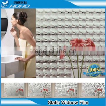 3D Latest Design Removable Window Film with 120 mic pvc film and PVC liner for decoration
