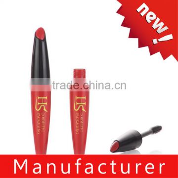 Wholesale unique plastic red mascara tube with brush