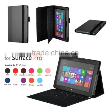 Folio Magnetic Flip Stand Leather Case For Microsoft Surface Pro 2 10.6 inch