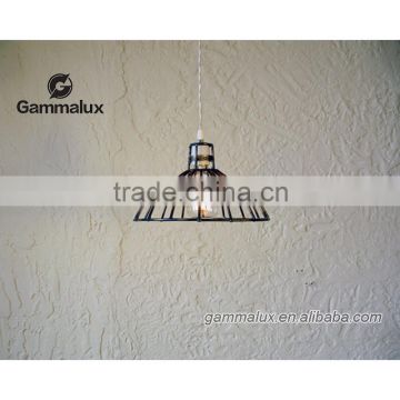 Iron Pendant Lamp Industrial Light Enamel Barn Style
