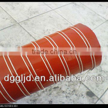 Flexible red silicone duct