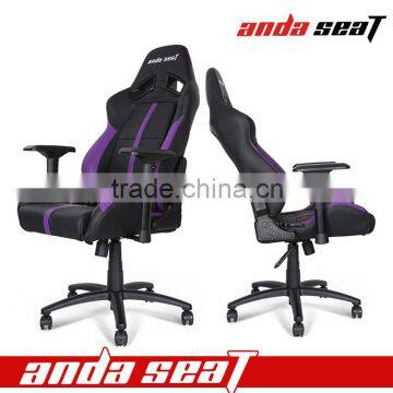 Black/Purple Leather PVC New Design Executive Racing Car Gaming Chair Office Computer Chair AD-R7