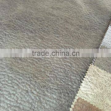 Bronzing Suede bonding with embossed fleece for sofas