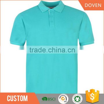 Custom made cotton single jersey plain blank polo shirts