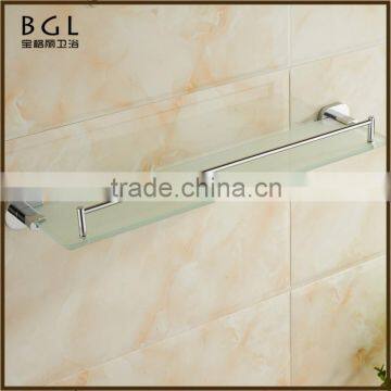 12337-cp luxury bathroom design zinc alloy chrome bathroom accessories glass shelf