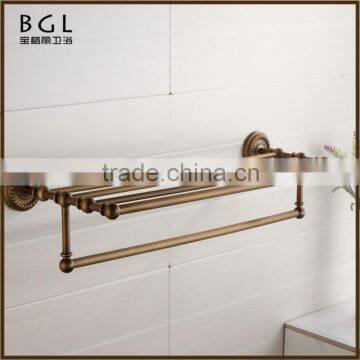 Tranquil Brass Polished antique bronze Bathroom sanitary items Wall mounted Bathroom towel rack