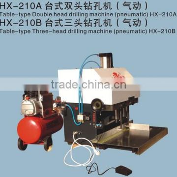 HX-210A Table Type Double Head Penumatic Paper Drilling Machine