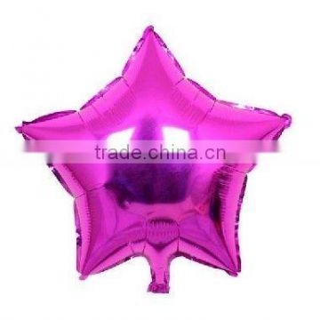 Hot Pink Star Foil Balloon 18in - 18 inch