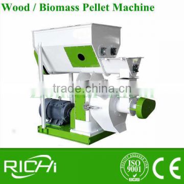 High Quality CE ring die pellet mill 400 with rotating roller, wood pellet machine