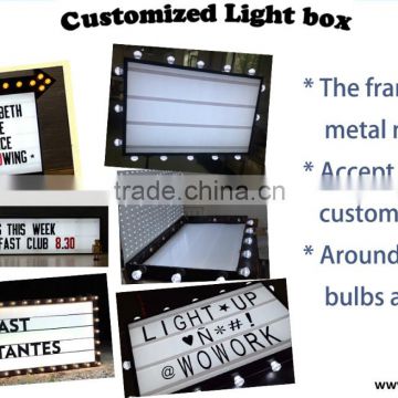 Led Light Box with letters